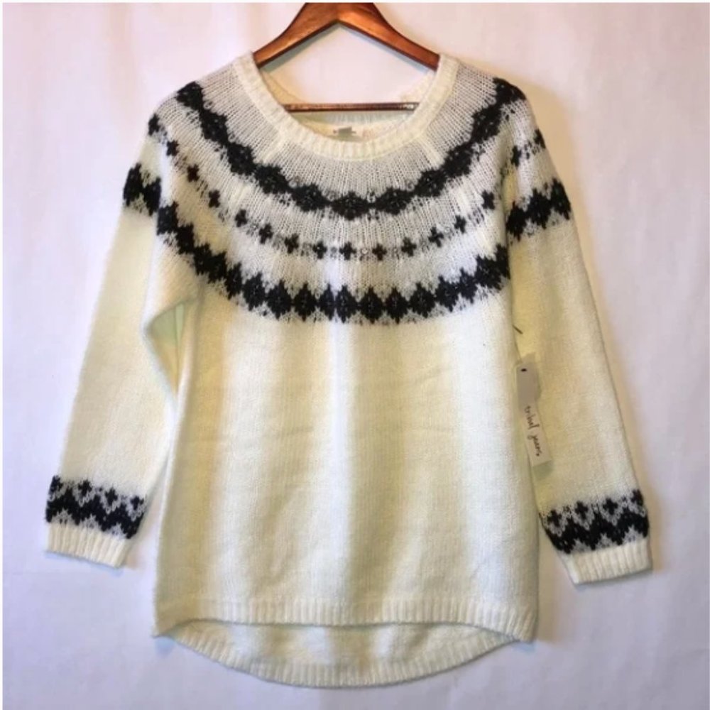 Tribal Jeans Fair isles sweater NWT sxS